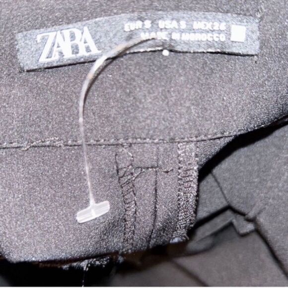 Zara Black Midi Front Slit Skirt(Size Small) - Picture 5 of 9